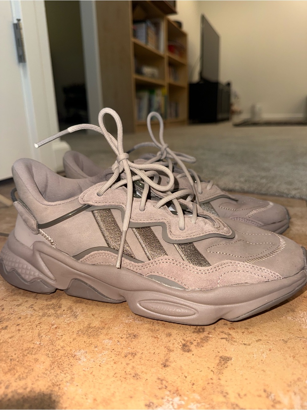 adidas Ozweego Men's Athletic Shoes in chalky brown